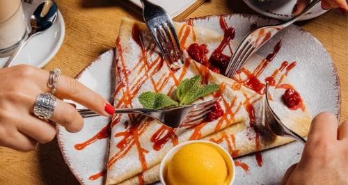 2für1 süsse oder salzige Crêpes
