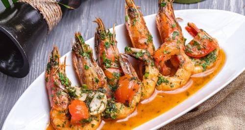 2für1 Dinner mit Riesencrevetten